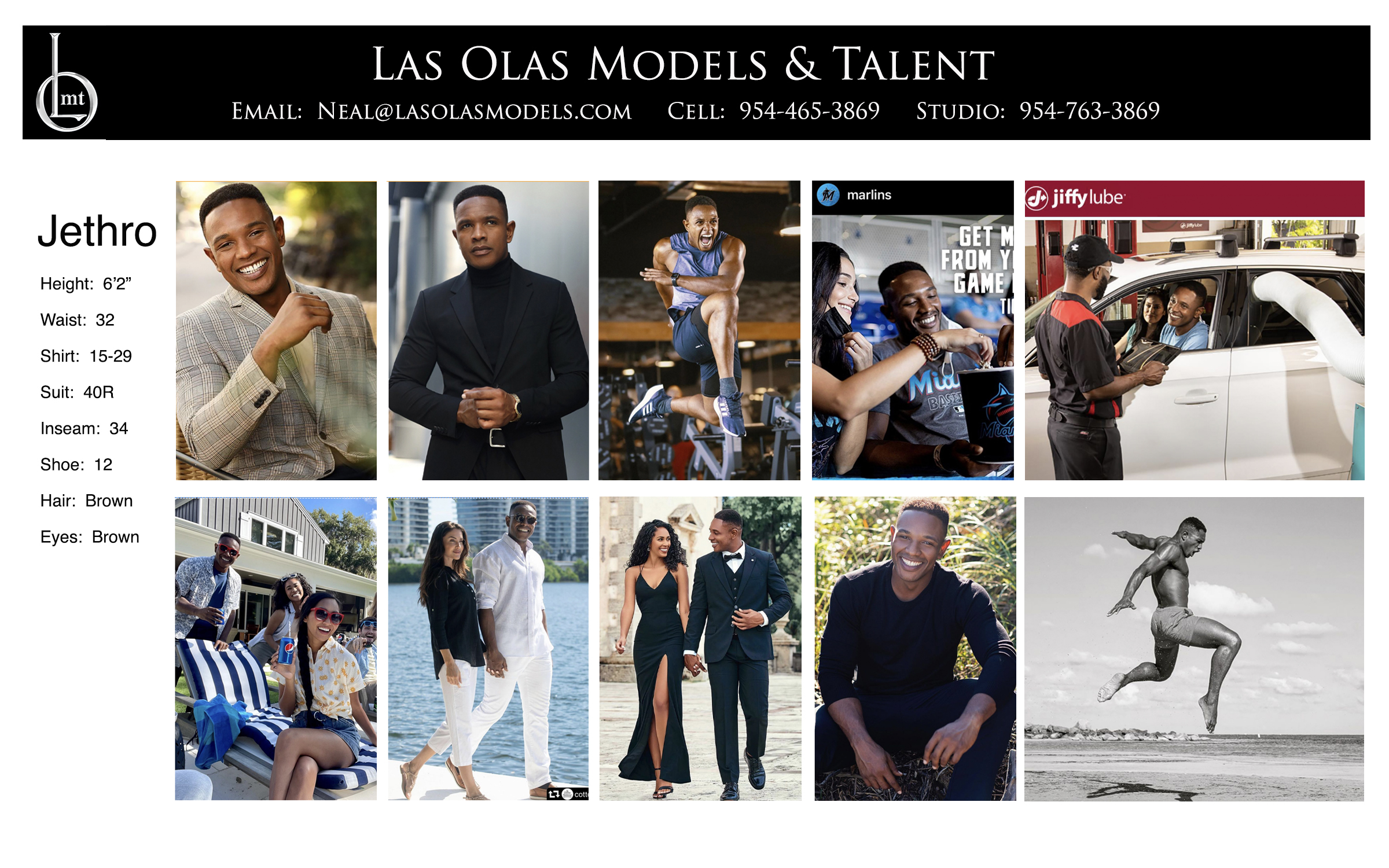 Model Fort Lauderdale Miami South Florida Print Catalog Video Fashion Model Male Model - Las Olas Models Fort Lauderdale Miami - Jethro